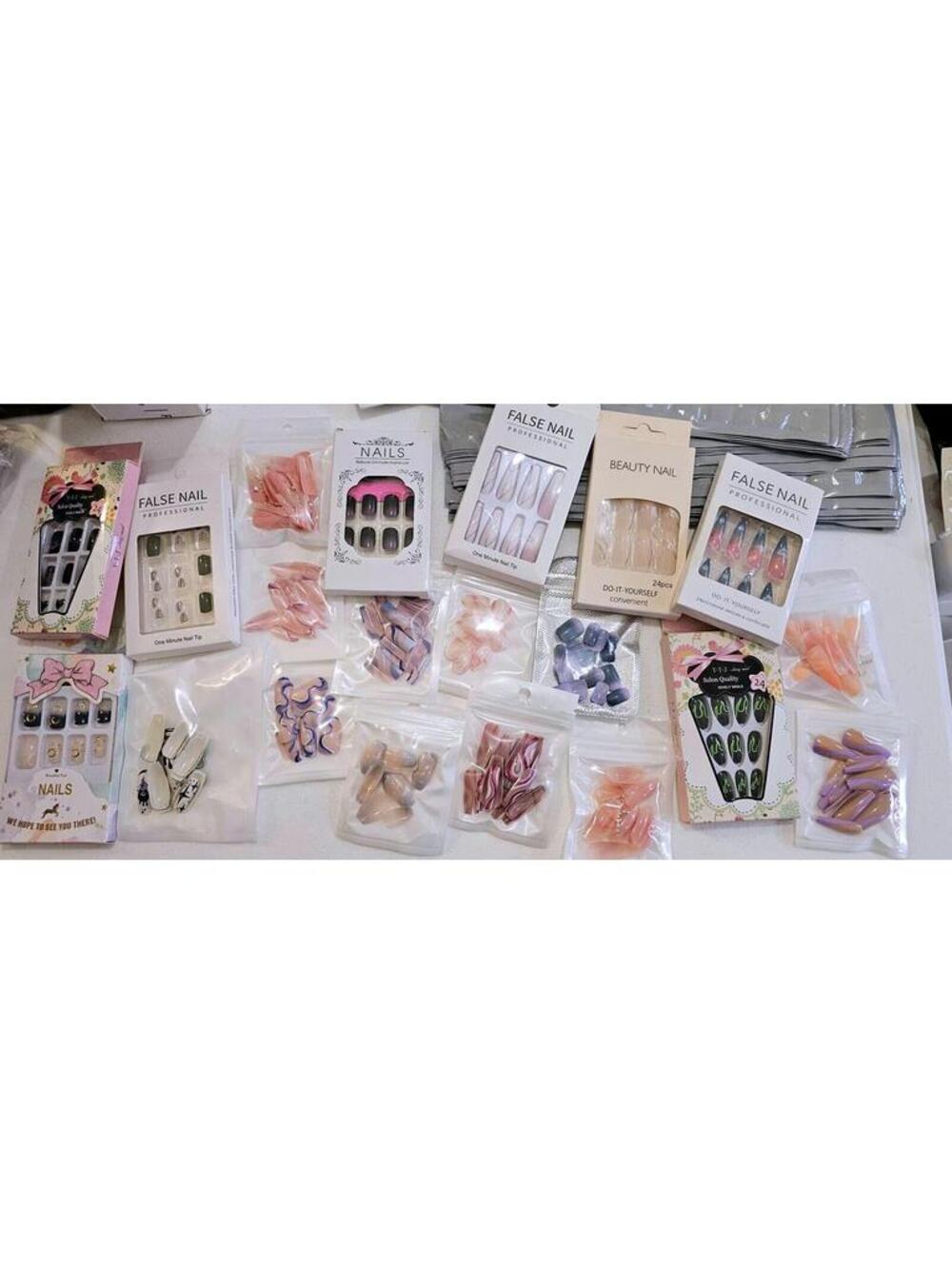 10 sets Bundle Lot Mystery Press On Nails: Random Fashion Nail Sets